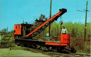 VINTAGE POSTCARD SEASHORE TROLLEY MUSEUM KENNEBUNKPORT #3246 ELECTRIC CRANE