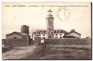 Postcard Old Lighthouse Cap Frehel white light eclipsing