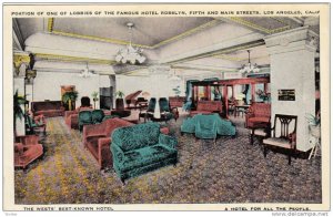 Interior, Lobby,Hotel Rosslyn,Los Angeles,California,00-10s