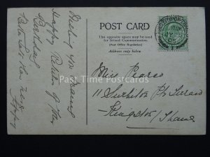 Surrey KINGSTON Coronation Stone & THE GRIFFIN HOTEL c1905 Old Postcard