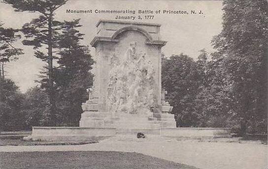 New Jersey Princeton Monument Commemorating Battle Of Princeton Albertype