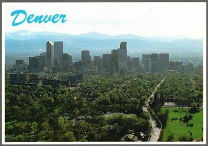 Vintage Postcard Denver Colorado Aerial View Published Pub by Flatiron