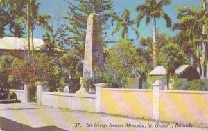 Bermuda St Georges Sir George Somers Memorial 1953