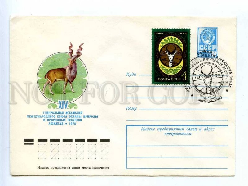 196539 USSR markhor Conservation Nature Ashgabat 1978 COVER