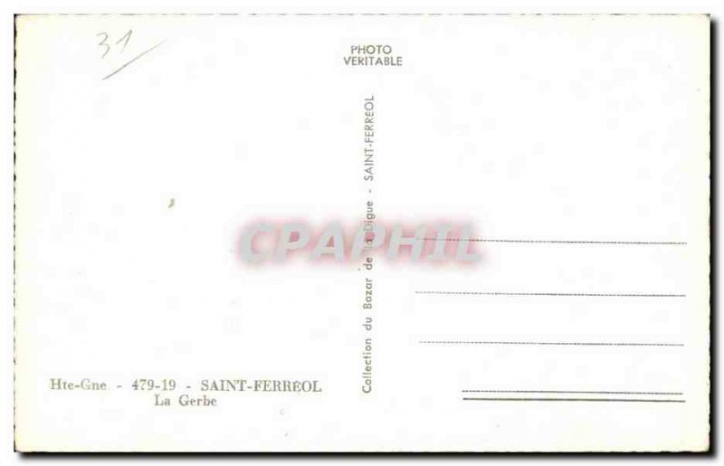 Old Postcard Haute Gne Saint Ferreol La Gerbe