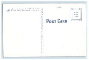 Advanced Radio Post Scott Field IL Illinois Postcard (EB17)