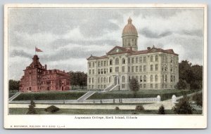 State View~Rock Island Illinois~Augustana College~Renaissance Revival~Vintage PC
