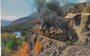 Durango Silverton Narrow Gauge Railroad Train in the Colorado Rockies