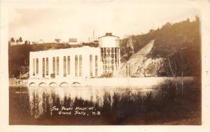 C32/ Grand Falls Canada New Brunswick Photo RPPC Postcard c30s The Power House