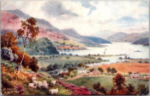 Killin, Loch Tay, Bonnie Scotland Tuck 7818 Vintage Postcard Z02