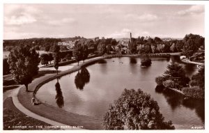 VINTAGE POSTCARD A CORNER OF THE COOPER PARK AT ELGIN ECOTLAND 1930'S RPPC