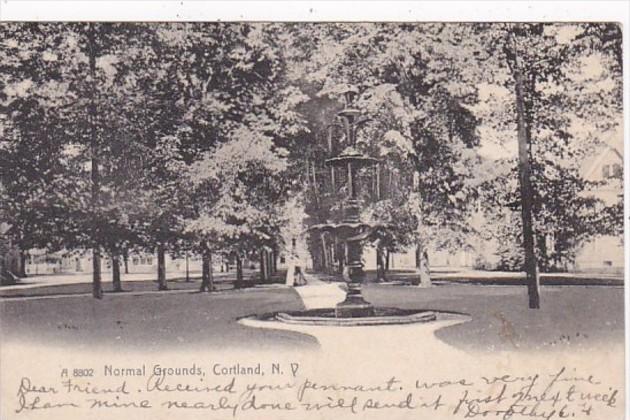 New York Cortland Normal Grounds 1906 Rotograph