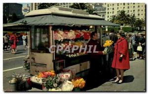 Postcard Modern Flower Street Vendors Perhaps The Most Unlque Of San Francisc...