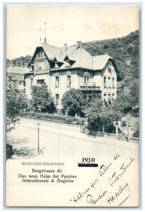 c1905 The New Home Of The Pension International & Anglaise Germany Postcard