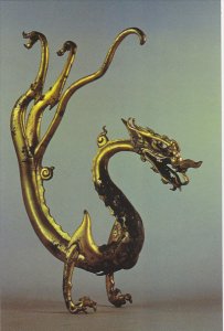 Chinese Relics Gold Coated Dragon Tang Dynasty Splendid China Kissimmee Florida