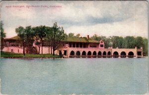Chicago IL-Illinois, New Pavilion, Douglas Park, Antique c1912 Postcard JF17