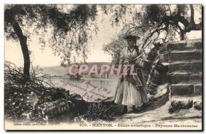 Menton - Study Artistic - Peasant Mentonnaise - Women - Fantasy - Old Postcard