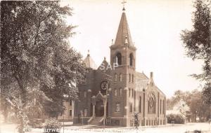 C91/ Worthington Minnesota Mn Real Photo RPPC Postcard 30s First Lutheran Church