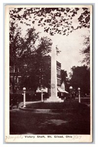 Victory Shaft Monument Mount Mt Gilead Ohio OH UNP DB Postcard H28