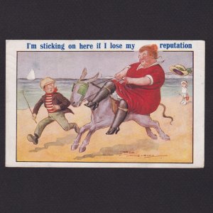 GREAT BRITAIN 1921, Vintage postcard, Rez Maurice, Humour, Posted