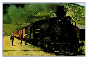 The Narrow Gauge Passenger Train Postcard Silverton Colorado