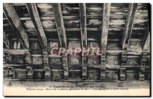 Old Postcard From Frejus Cathedral Cloister And Its Unique Ceiling Between cr...