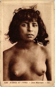 PC CPA Jeune Mauresque Scenes et Types North Africa FEMALE ETHNIC NUDE (a10354)