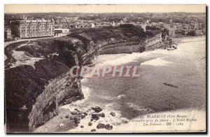 Old Postcard View of Biarritz & # 39ensemble taken the lighthouse & # 39Hotel...