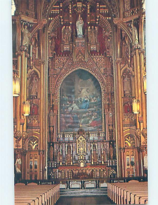 Unused Pre-1980 CHURCH SCENE Montreal Quebec QC G3465