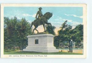 W-Border MONUMENT SCENE Fort Wayne Indiana IN F2771