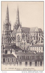 L'Eglise Notre-Dame, Clochers Et Abside, Cholet (Maine et Loire), France, 190...