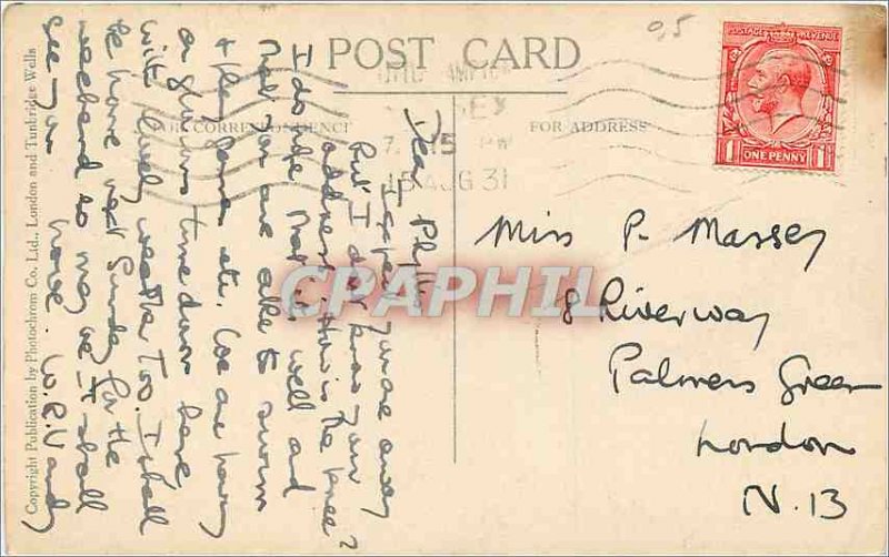 Old Postcard Arundel River and Castle