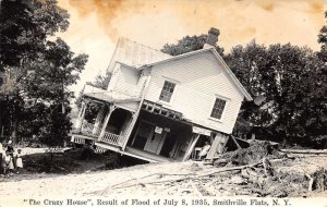 Smithville Flats New York Crazy House Entrance Real Photo Postcard AA71227