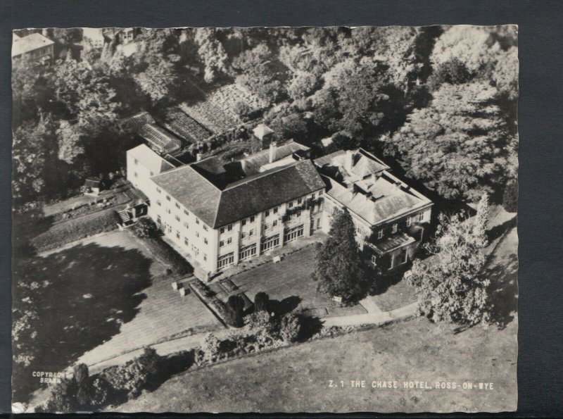 Herefordshire Postcard - Aerial View of The Chase Hotel, Ross-On-Wye T8806