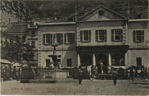 PC JUDAICA, GIBRALTAR, JEWISH MARKET, Vintage Postcard (b36966)