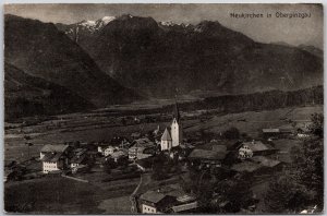 Neukirchen in Oberpinzgau Germany Panorama Buildings Mountain Houses Postcard