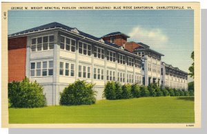 Charlottesville, Virginia/VA Postcard, Pavilion/Sanatorium