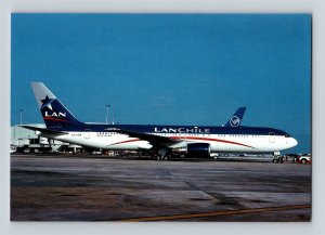 Aviation Airplane Postcard LAN Chile Airlines Boeing 767-316 F12