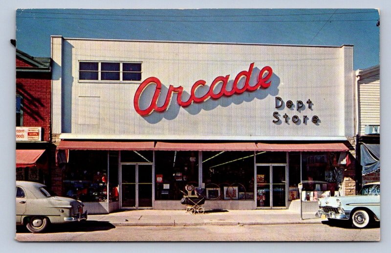 J89/ Greenport Long Island New York Postcard Chrome Arcade Store 468