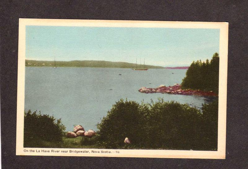 NS La Have River nr Bridgewater Nova Scotia Canada Carte Postale Postcard