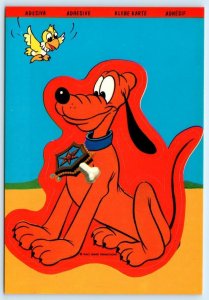 Disney Character PLUTO STICKER Postcard ~ 4x6 Printed in Italy