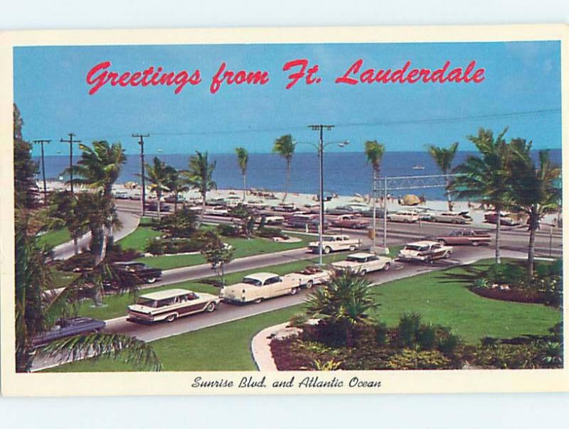 Pre-1980 GREETINGS FROM POSTCARD Fort Lauderdale Florida FL ho5835