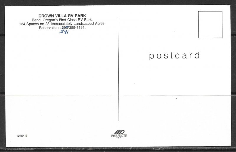 Oregon, Bend - Crown Villa RV Park - [OR-024]