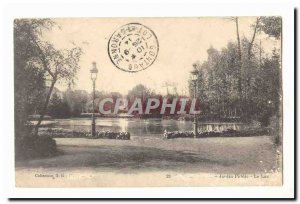 Old Postcard Public Garden Lake