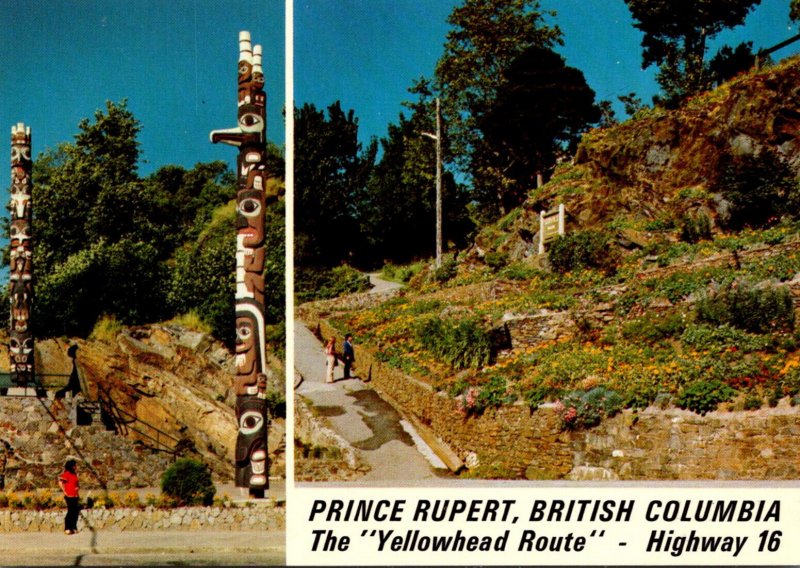 Canada British Columbia Prince Rupert Service Park Totem Poles