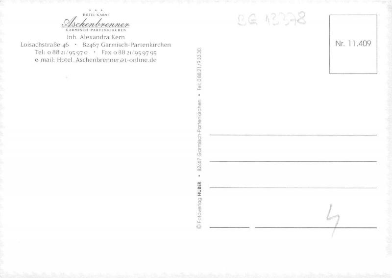 BG13378 hotel aschenbrenner  hotel garni  garmisch partenkirchen   germany