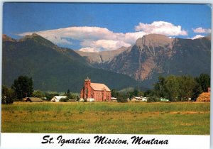 Postcard - St. Ingatius Mission - St. Ignatius, Montana