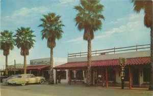 Postcard Arizona Scottsdale West Main Shops 1950s Lollesgard 23-8176