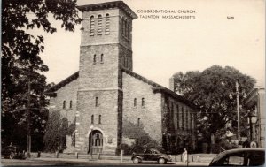 postcard Congregational Church, Taunton, Massachusetts