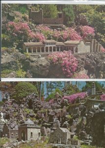 2 Ava Maria Grotto ,Model of the Alamo & San Juan Cap Cullman, Alabama Postcards